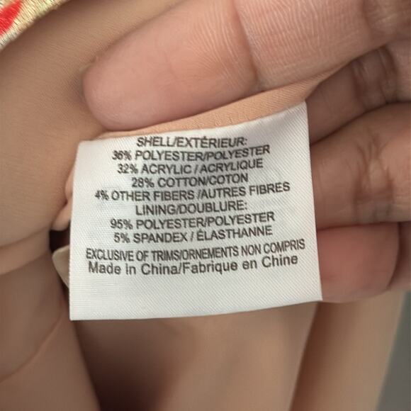 Tory Burch Kaley Tweed Floral Dress Size 10 Lux Easter Spring - Picture 9 of 10